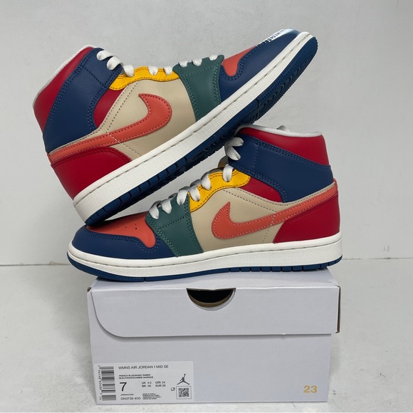 Nike Air Jordan 1 Retro Mid SE WMNS “Multi-color” 2022 - Picture 3 of 4
